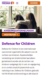 Mobile Screenshot of defenceforchildren.nl