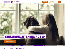 Tablet Screenshot of defenceforchildren.nl